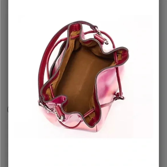 Patricia Nash Pink Ombre Leather Shoulder Bag - Picture 9 of 10